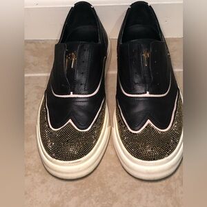 GIUSEPPE ZANOTTI Sneakers 37.5 Jeweled And Black
